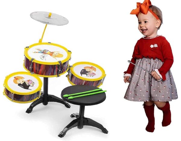 Wizme Musical Drum Play Set for Kids Boys and Girls Birthday Return Gift Item Set of 1