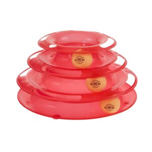 Amazon Basics Interactive (3 Layers) Tower Track Roller Toy