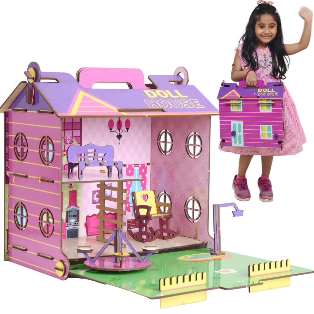 FunBrigade Big Wooden Doll House for Girls