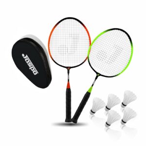 Jaspo Kidzy Steel Badminton Racket Set with 5pc. Feather Shuttlecock