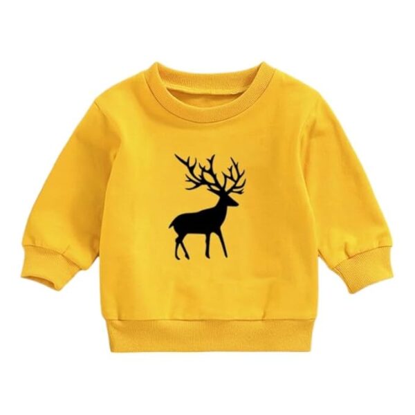 Cotton Blend Round Neck Full Sleeve Sweatshirt for Winter, for Boys and Girls