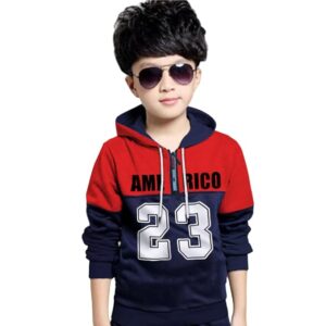 MYEONN Boys Cotton Printed Full Sleeve Sweatshirt Navy
