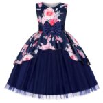 Niren Enterprise Multiprinted Satin Baby Girl Frocks for Kid Girls