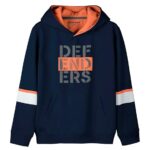 HELLCAT Typography Cotton Blend Hoodie Sweatshirt For Boys