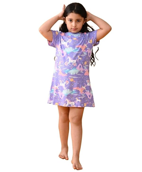ANTHRILO Unicorn Planet Night Dress