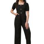 Fashion Dream Girl's Ankle Length Solid Jumpsuit