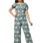 Fashion Dream Girl's Ankle Length All-Over Printed Jumpsuit