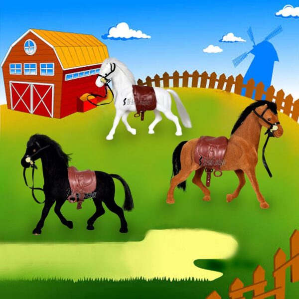 Brand Conquer Horse Toy Showpiece Leather Toy for Kids