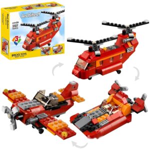 Elecart Red Rotors 3 in 1 Architect Brick Toys