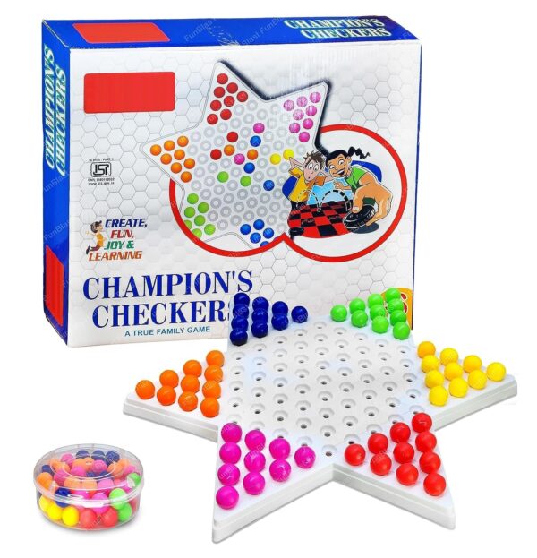 FunBlast Champions Checkers Board Game