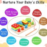 Kidology Kids Wooden Stacking Toys