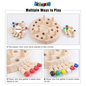 Kidology Wooden Memory Match Stick Chess Game
