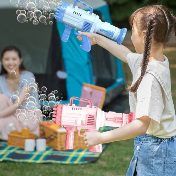 Niku 32 Hole Large Electric Gatling Bubble Gun for Kids