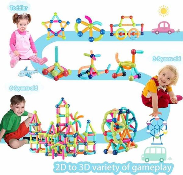 PRIME DEALS Magnetic Sticks Building Blocks For Kids