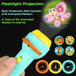 RNTR 6 Slids, 48 Patterns Projector Flashlight Torch