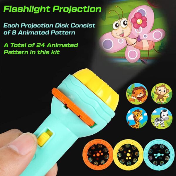 RNTR 6 Slids, 48 Patterns Projector Flashlight Torch