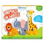 Skillmatics Wooden Animal Toys on Wheels