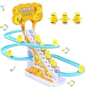 TEC TAVAKKAL Duck Slide Toy Set, Funny Automatic Stair