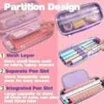 Umadiya 3D Unicorn Cover Large Capacity Pencil Case Compass