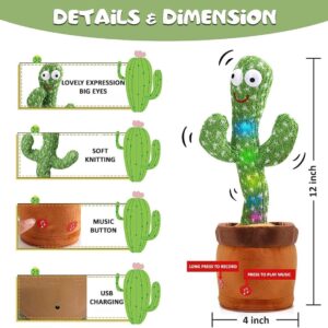VEBETO Dancing Cactus Toy for Kids