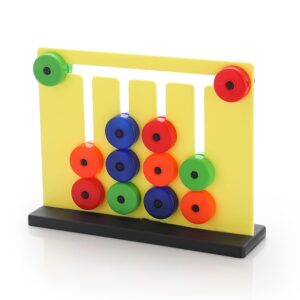 ZUDO TOYS Learning Colour And Pattern Matching Montessori Slide Puzzle Game