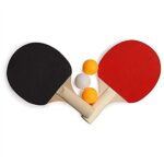 ANAB GI Table Tennis Set, 2 Bats and 3 Ping Pong Balls