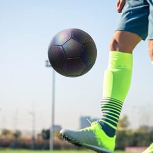Kidology Holographic Luminous Football Soccer Ball for Night Games