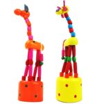 Handcrafted Dancing Giraffe Wooden Toys for Kids