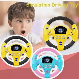 P SQUARE Simulated Steering Wheel Toy Pretend Adventure Toy for Kids