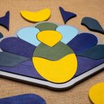 Jim N Jam Peacock Wooden Puzzle