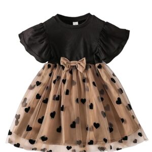 TAGAS Baby-Girl's Net A-Line Knee-Length Dress