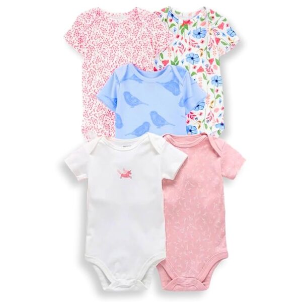 TuddyBuddy Baby Girls 100% Cotton Bodysuit
