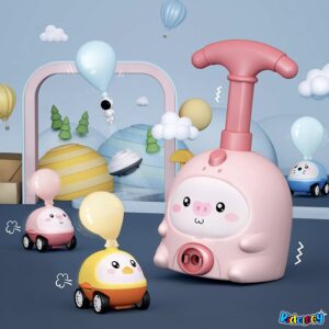 HIRNAYA Plastic Balloon Launcher Car Toy Set