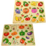 Educational Colourful Wooden Puzzle Board Toys for Kids