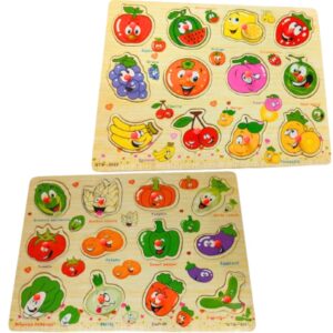 Educational Colourful Wooden Puzzle Board Toys for Kids