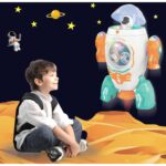 Goyal's Space Rocket 360° Rotation Robot Toys