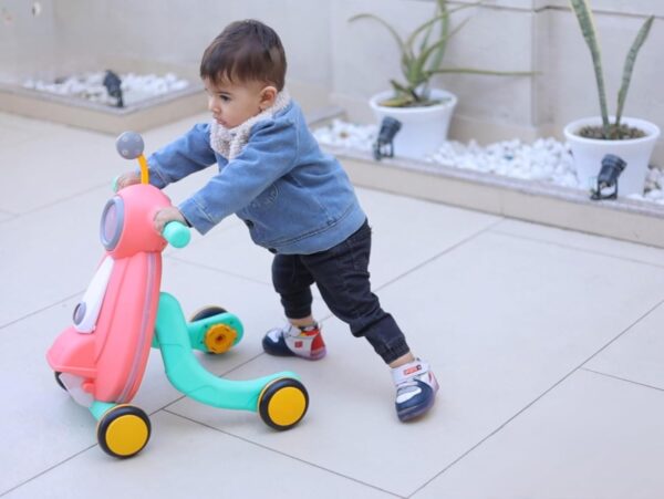 Goyal's Tiny Step Baby Walker Early Education Activity Center with Lights, Sounds