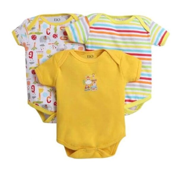 EIO New Born Baby Multi-Color Cotton Sleep Suit