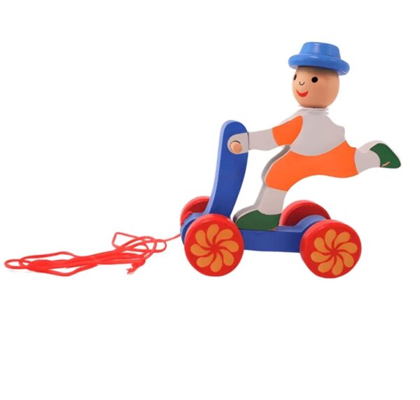 Wooden Scooter Pull Along - 1 Piece