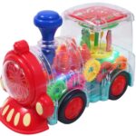 B&B E-Mart Transparent Train Musical 3D Lights Kids Transparent Car