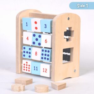 The Funny Mind 4 in1 Activities Natural Birchwood Wooden Toy for Kids