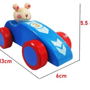 Amitasha Wooden Toy Pull Along Toy Car