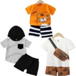Lofn Unisex-Child Cotton Clothing Sets for Baby