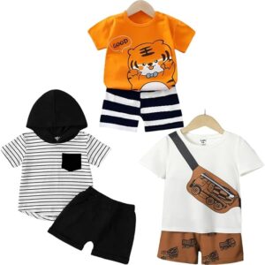 Lofn Unisex-Child Cotton Clothing Sets for Baby