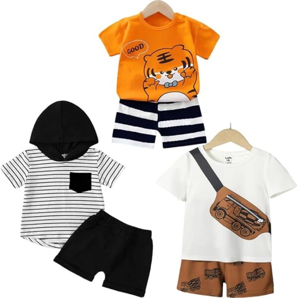 Lofn Unisex-Child Cotton Clothing Sets for Baby