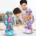 Goyal's Transparent Musical Gear Robot Toys for Kids