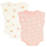 TuddyBuddy 100% Organic Cotton Ribbed Onesies/Bodysuits/Rompers for Baby