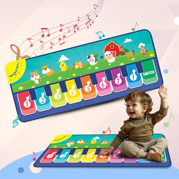 CAREIT Baby Farm Animal Piano Mat