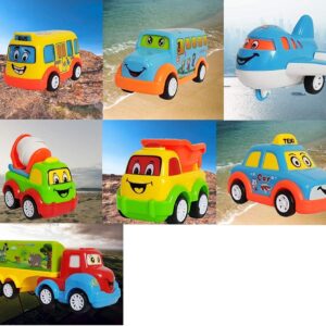 BELOXY Unbreakable Transportation Toy Cars Set 7