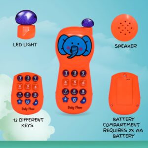 DISILA TRADERS Musical LED Light Phone Toys for Kids